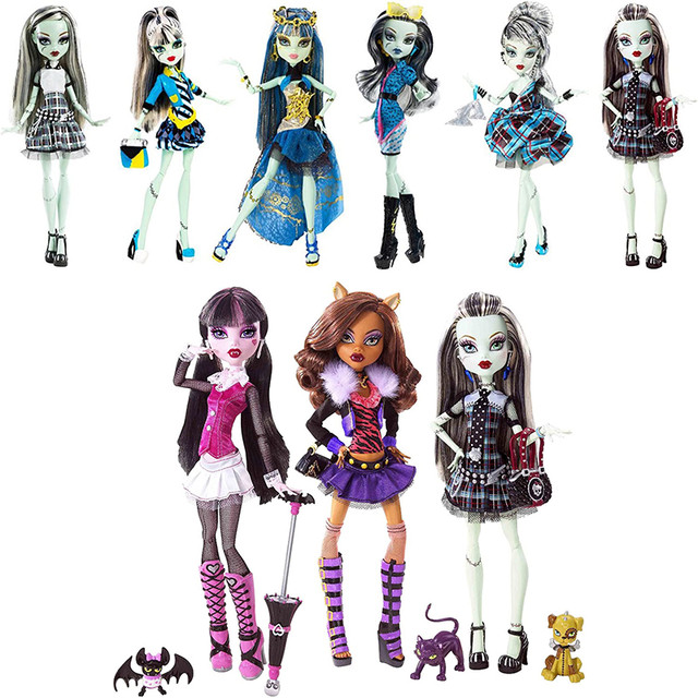 Original Monster High Doll Sets Greta Abbey Bominable Rochelle